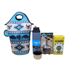 Pack bolso Matero + Termo 900ml + Yerba 500g + Mate