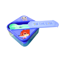 Hermético 850 Ml + Cubiertos Pp Zootopia