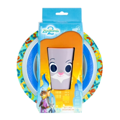 Set 3 Pcs Desayuno Pp Zootopia
