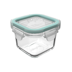 Contenedor Hermetico Vidrio Cuadrado 210Ml Allegra