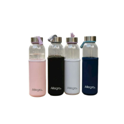 Botella Vidrio Funda Color 450Cc Allegra