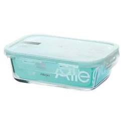 Contenedor Hermético Vidrio Rectangular  420 Ml Allegra