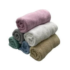 Toalla Violeta Con Borde Dobby 45 X 90 Beige (100% Algodón)