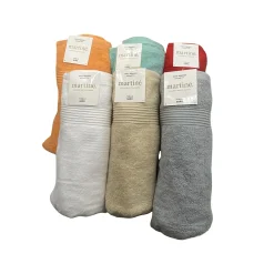 Toalla Violeta Con Borde Dobby 70 X 140 Gris (100% Algodón)