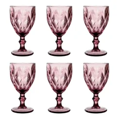 Copas Vino Diamonds Purple 340cc